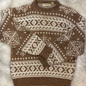 🍊Vintage Fair Isle Sweater with Rainbow Flecks